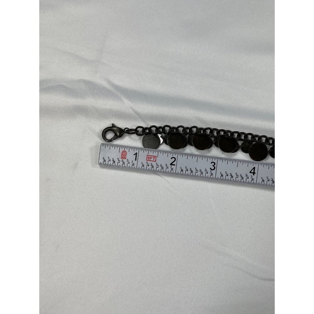 Vintage Dark Bronze Metal Disc Chain Belt SKU 7574 - Picture 4 of 8